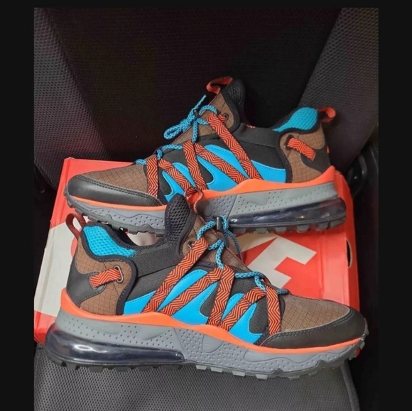 ❤️ Men Size 13 - Nike Air Max 270 Bowfin Red Teal - Picture 2 of 7